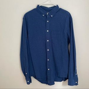 Old Navy speckled button-down dress shirt sz L